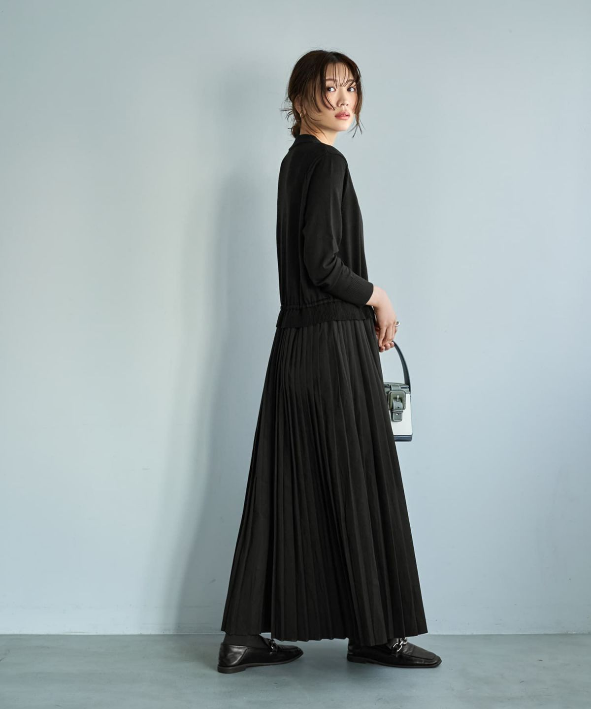 着用イメージ 166cm ブラック