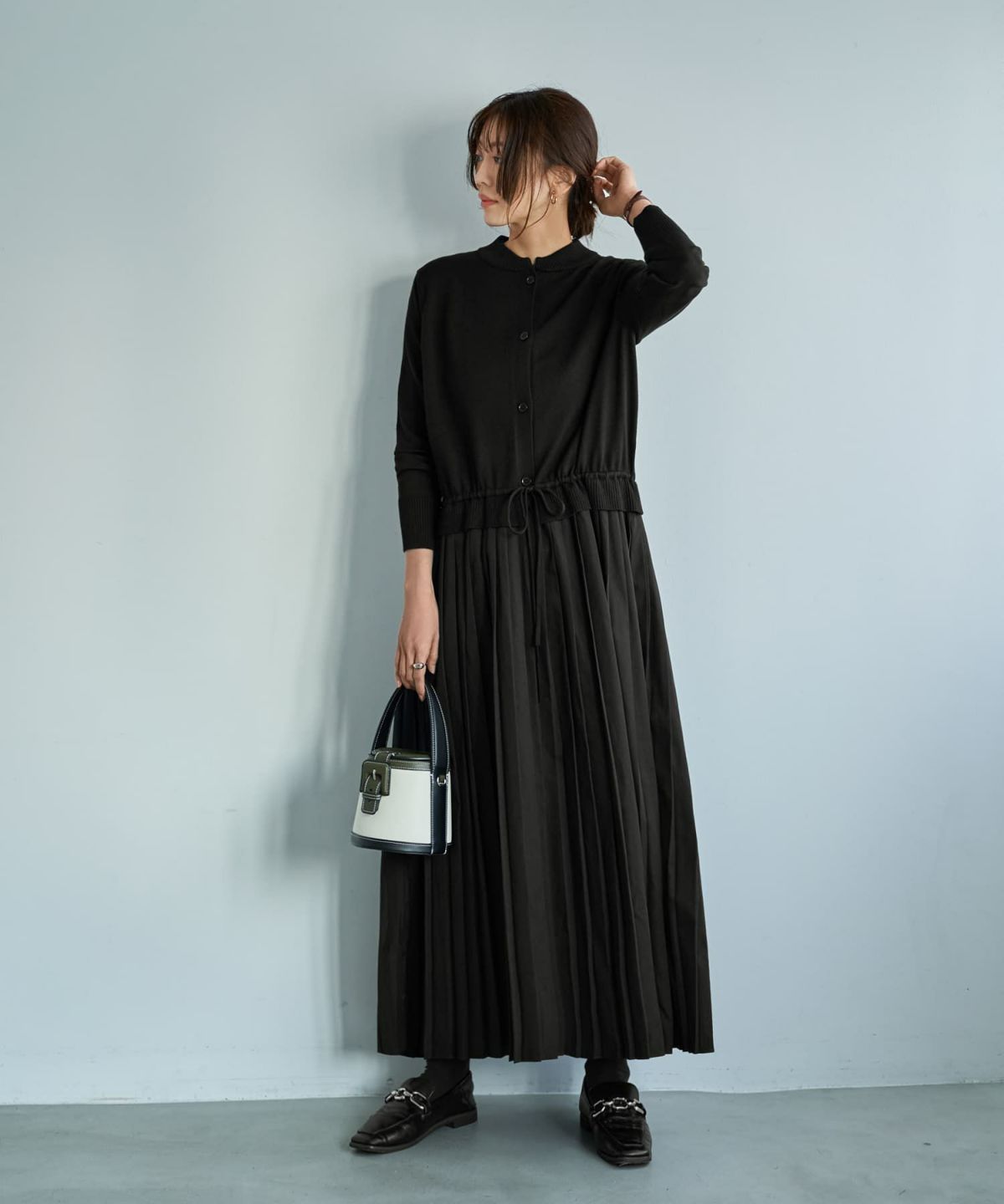 着用イメージ 166cm ブラック