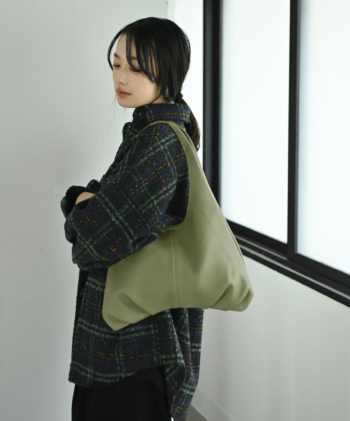 着用イメージ 167cm グリーン