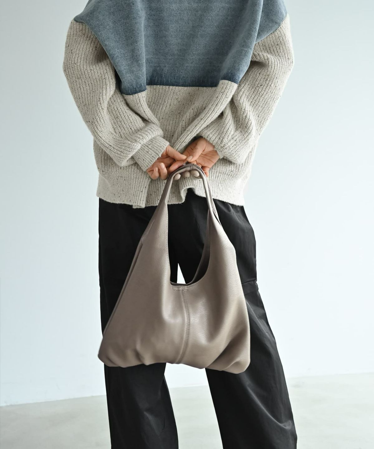 着用イメージ 167cm 	グレー