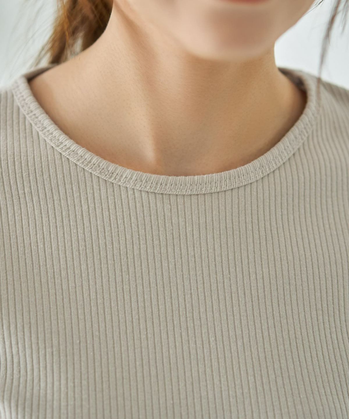 着用イメージ 166cm ベージュ