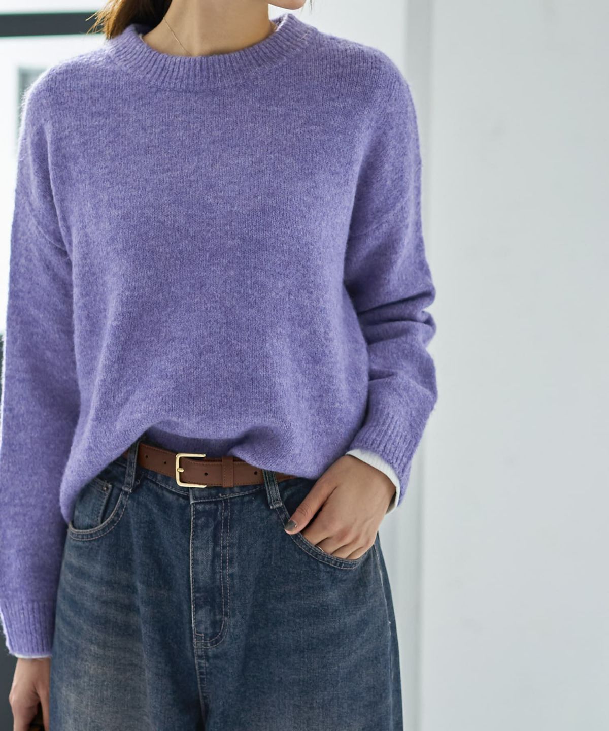 着用イメージ 166cm ホワイト