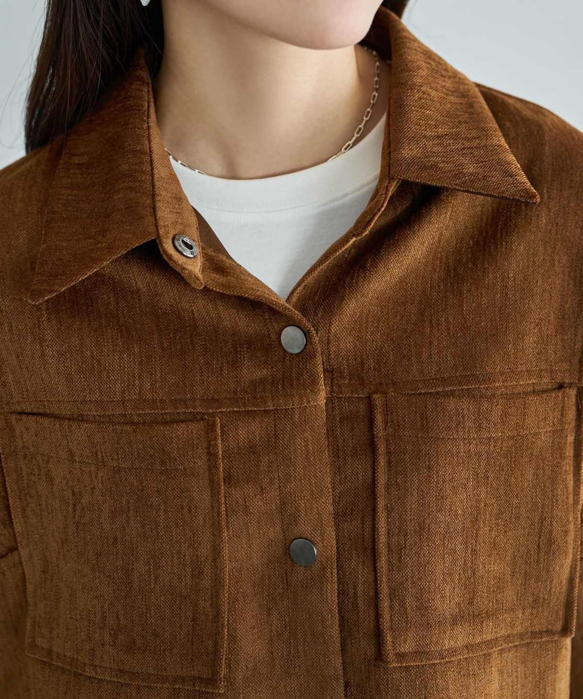 着用イメージ 166cm キャメル