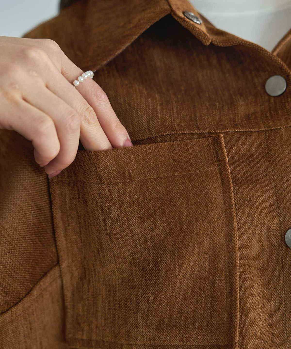 着用イメージ 166cm キャメル