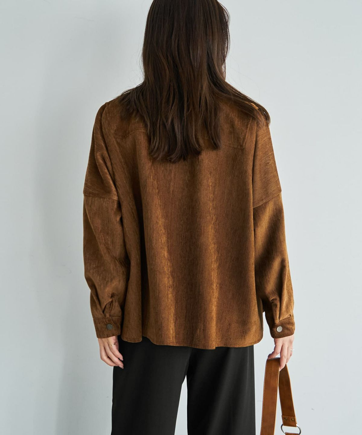 着用イメージ 166cm キャメル