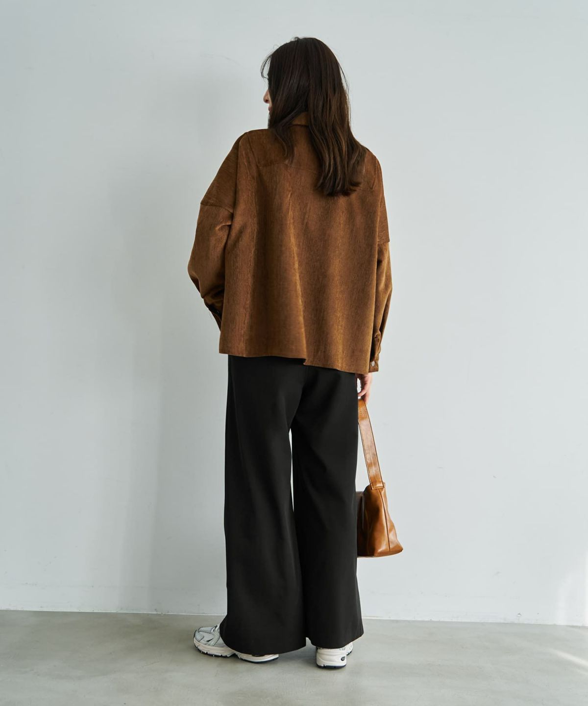 着用イメージ 166cm キャメル