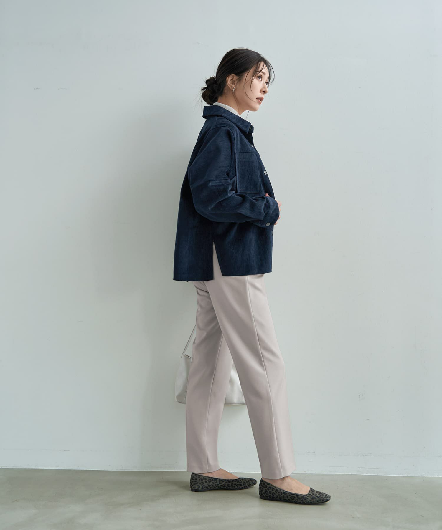 着用イメージ 166cm ネイビー