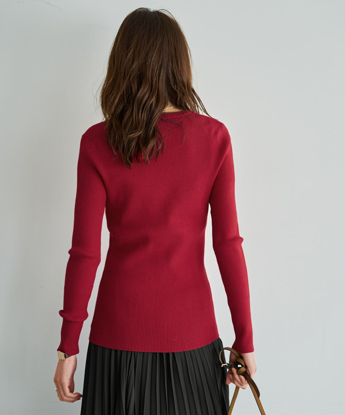 着用イメージ 166cm レッド