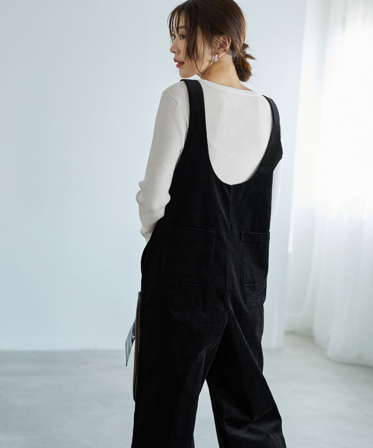 着用イメージ 166cm ホワイト