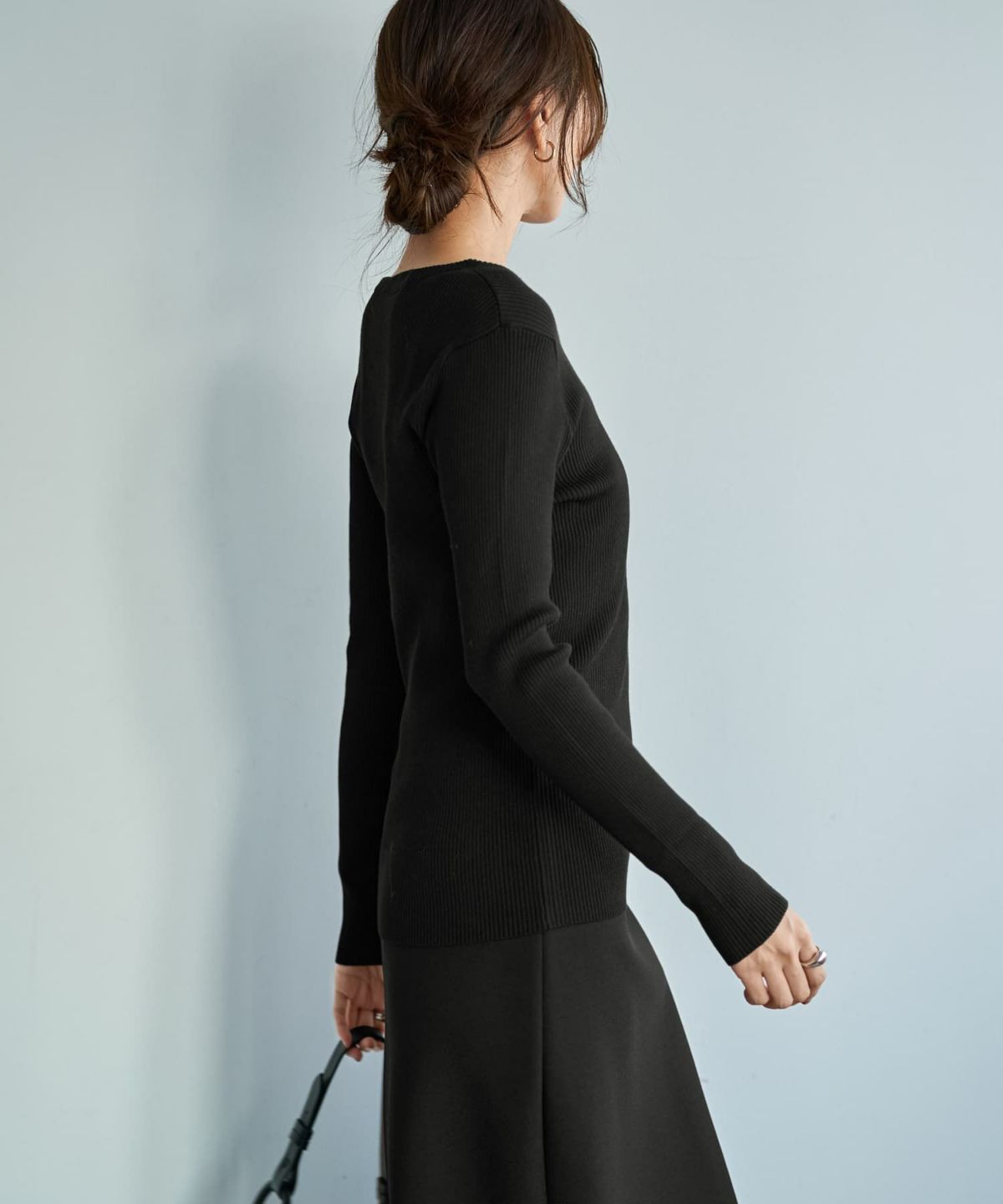 着用イメージ 166cm ブラック