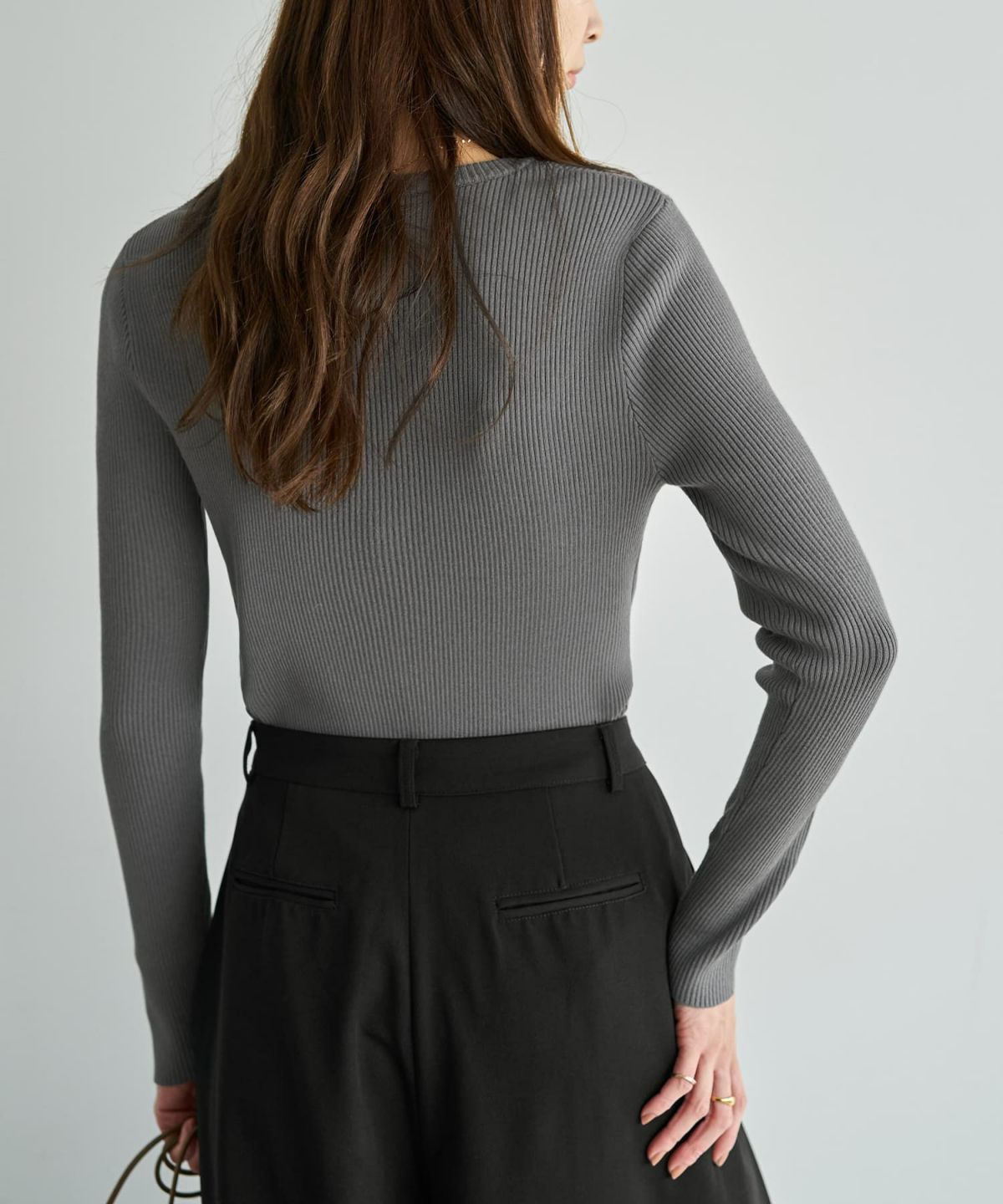 着用イメージ 167cm ネイビー