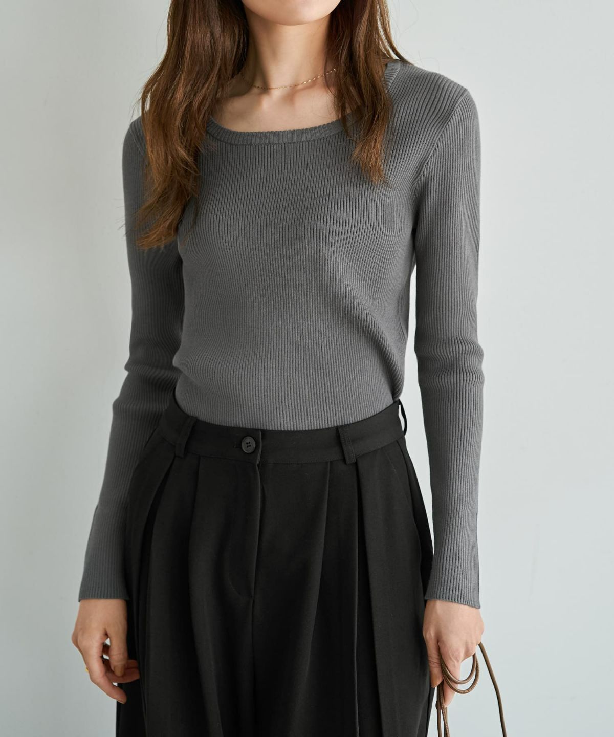 着用イメージ 167cm ネイビー