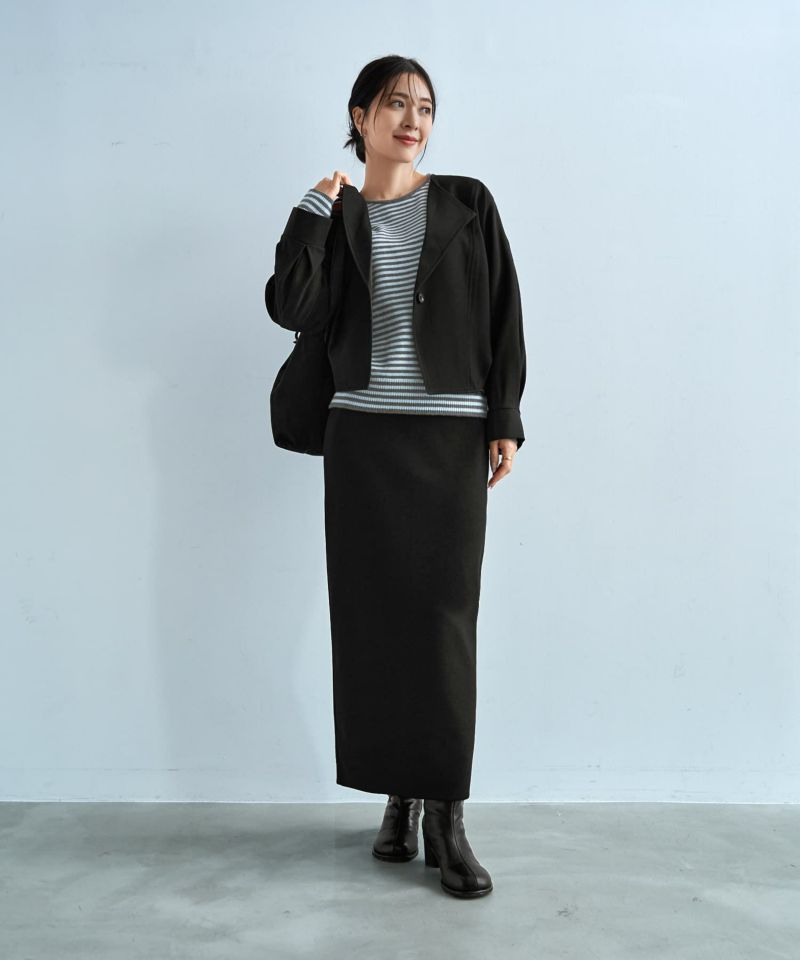 ライトなオープンカラージャケット | おしゃれな大人レディース