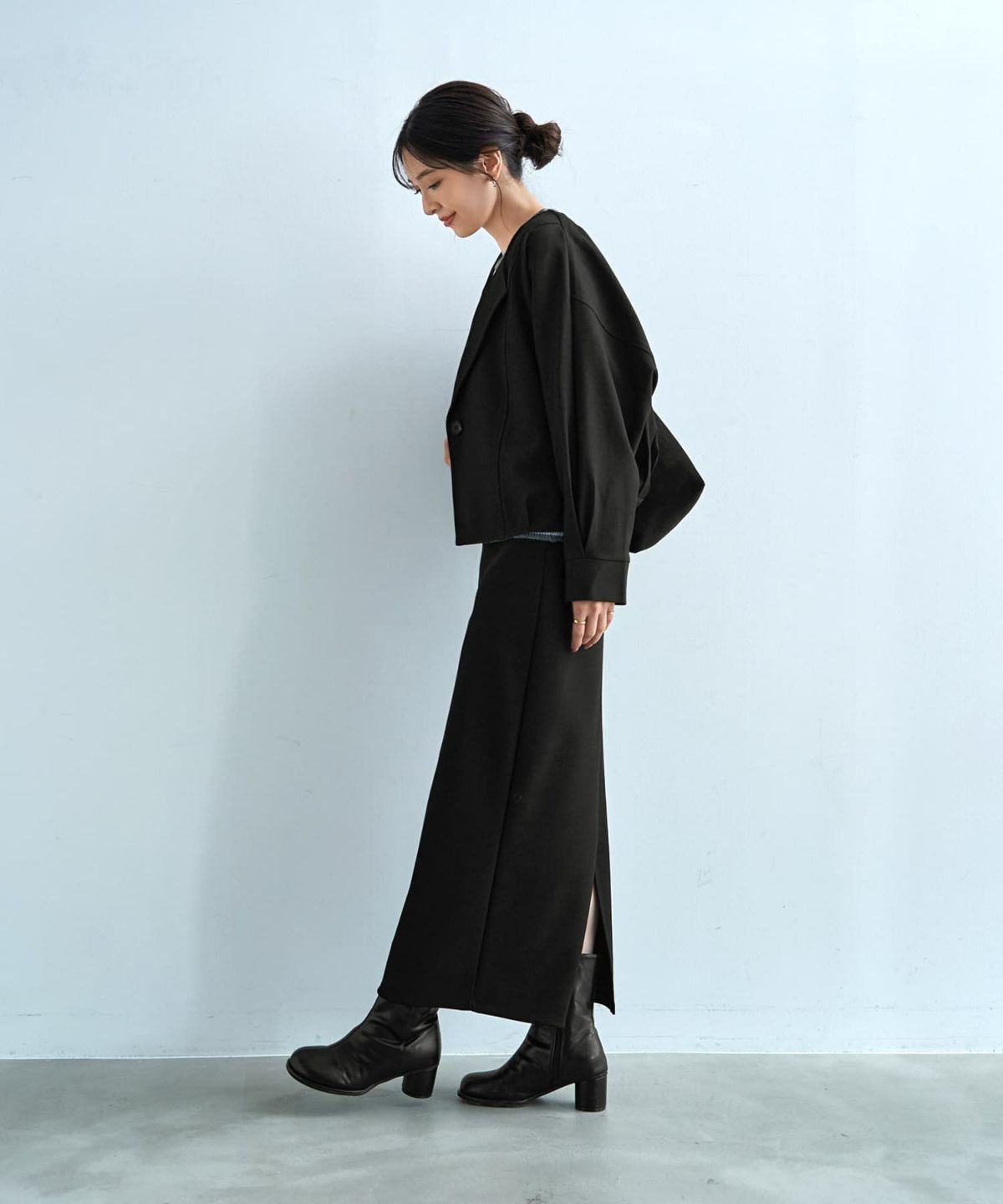 着用イメージ 166cm ブラック