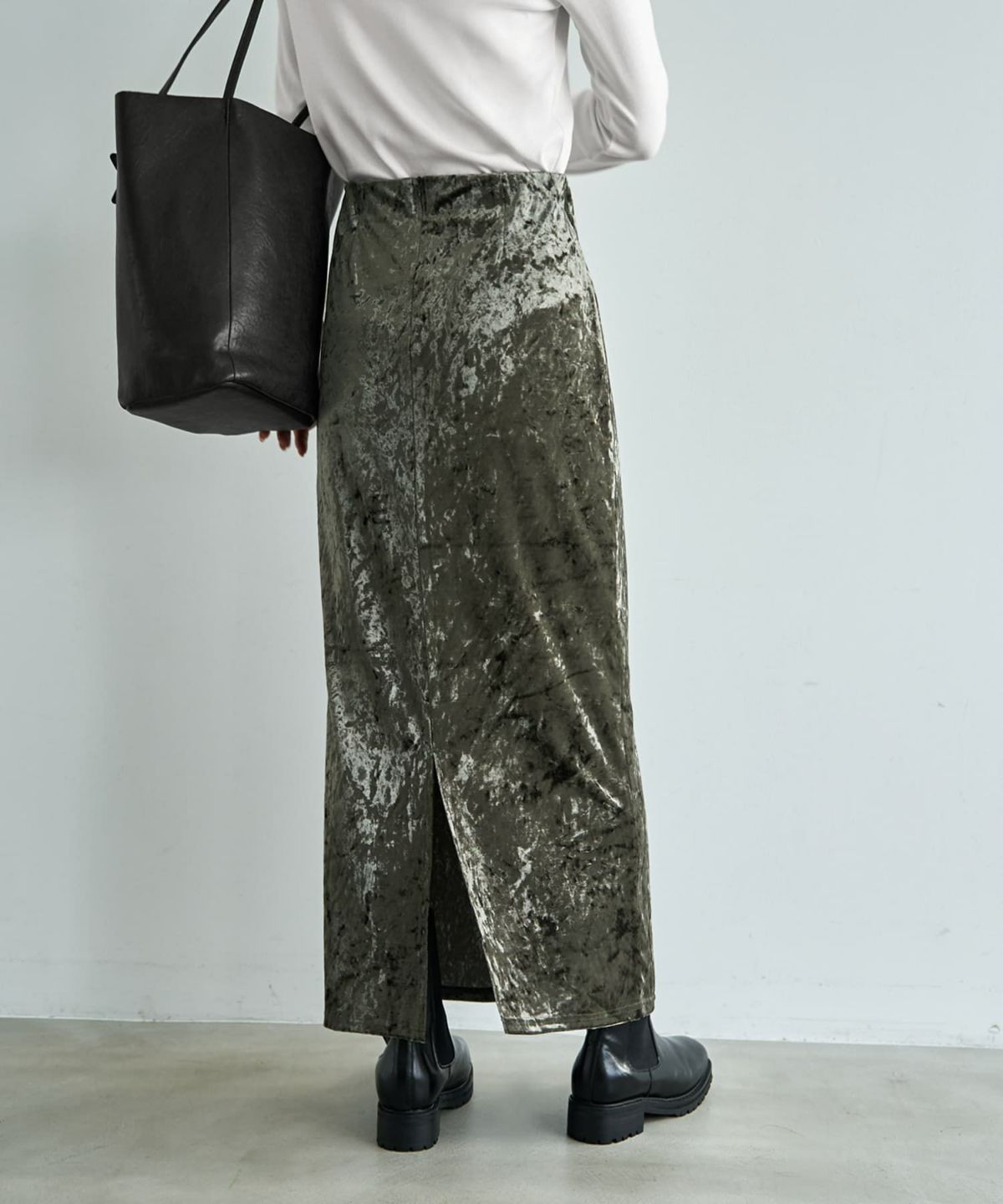 着用イメージ 166cm ダークカーキ 02サイズ