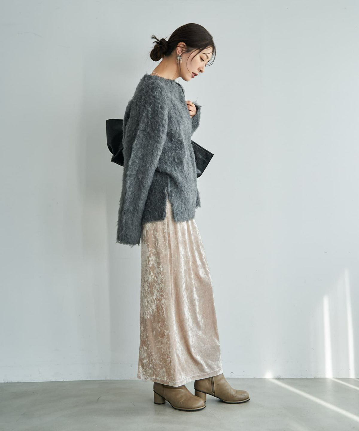 着用イメージ 166cm パールベージュ 02サイズ