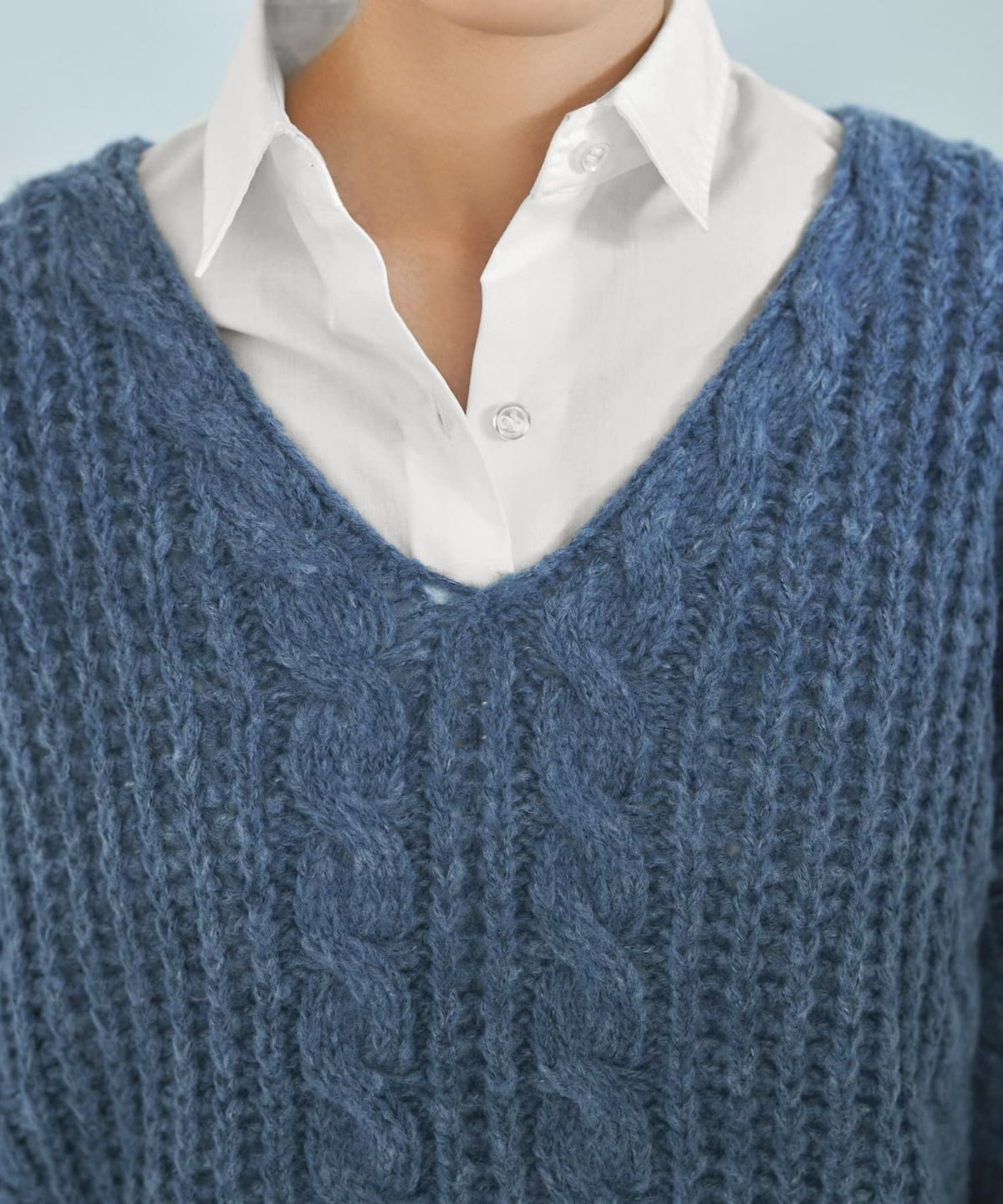 着用イメージ 167cm ブルー