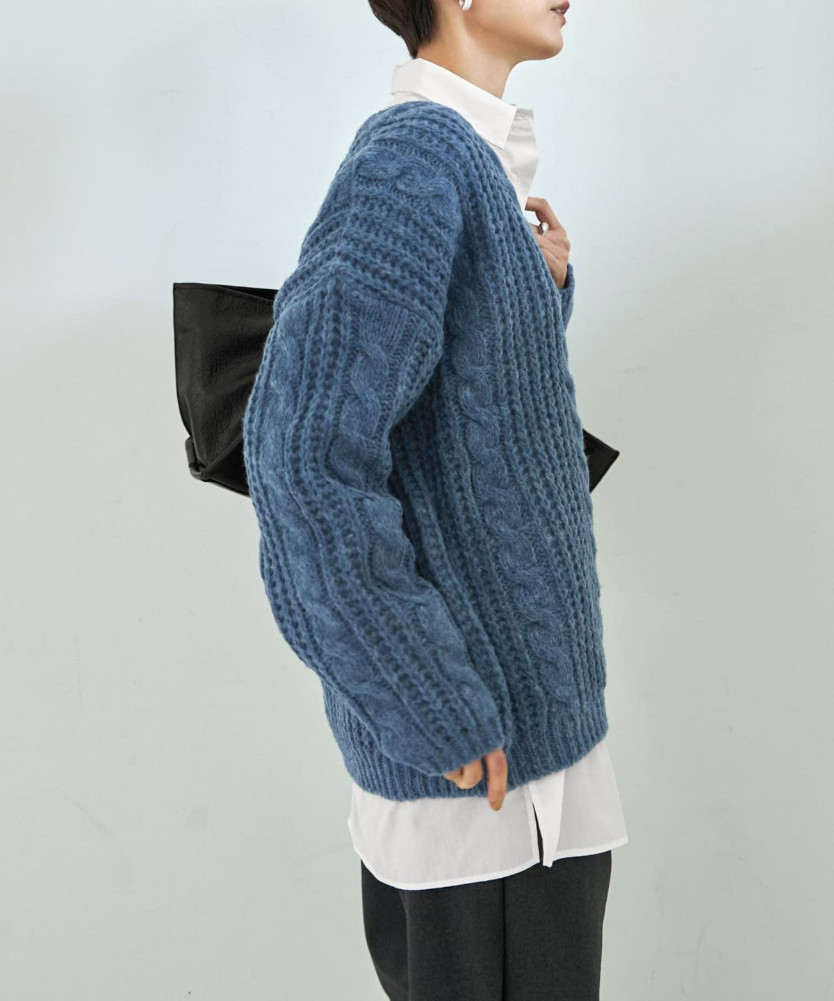 着用イメージ 167cm ブルー