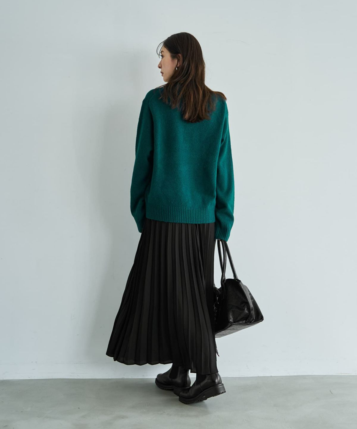 着用イメージ 166cm シアングリーン