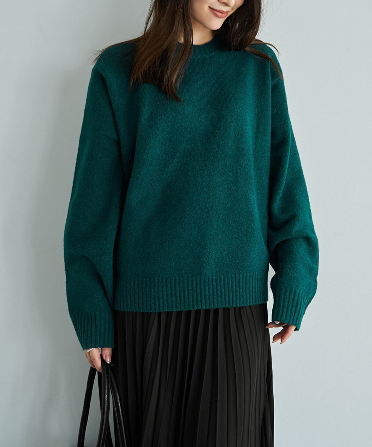 着用イメージ 166cm シアングリーン