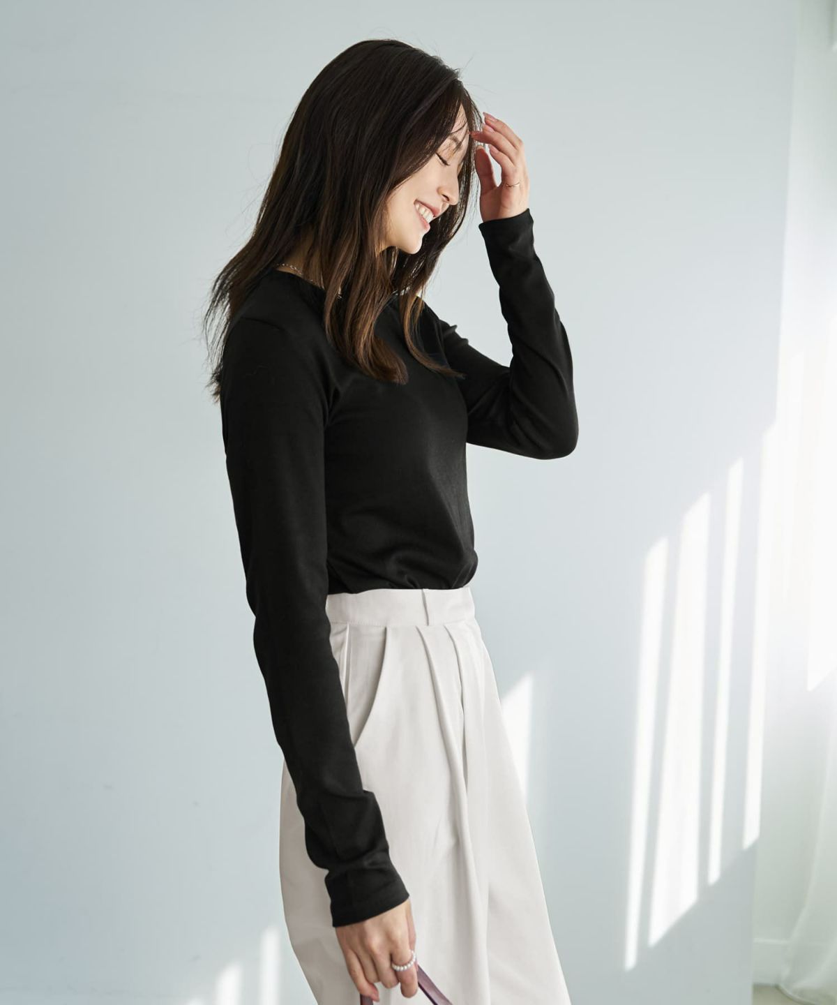 着用イメージ 166cm ブラック