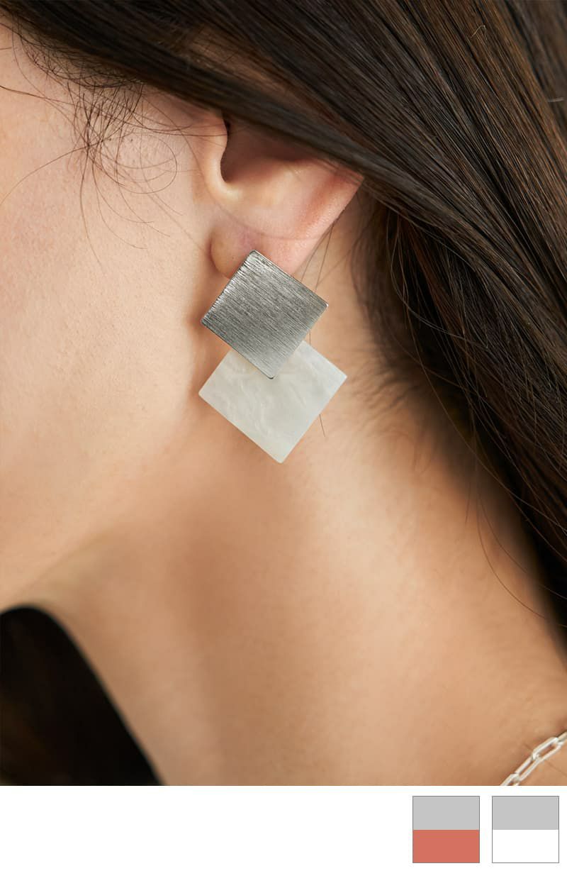 K10ツイストドロップフープピアス | おしゃれな大人レディース