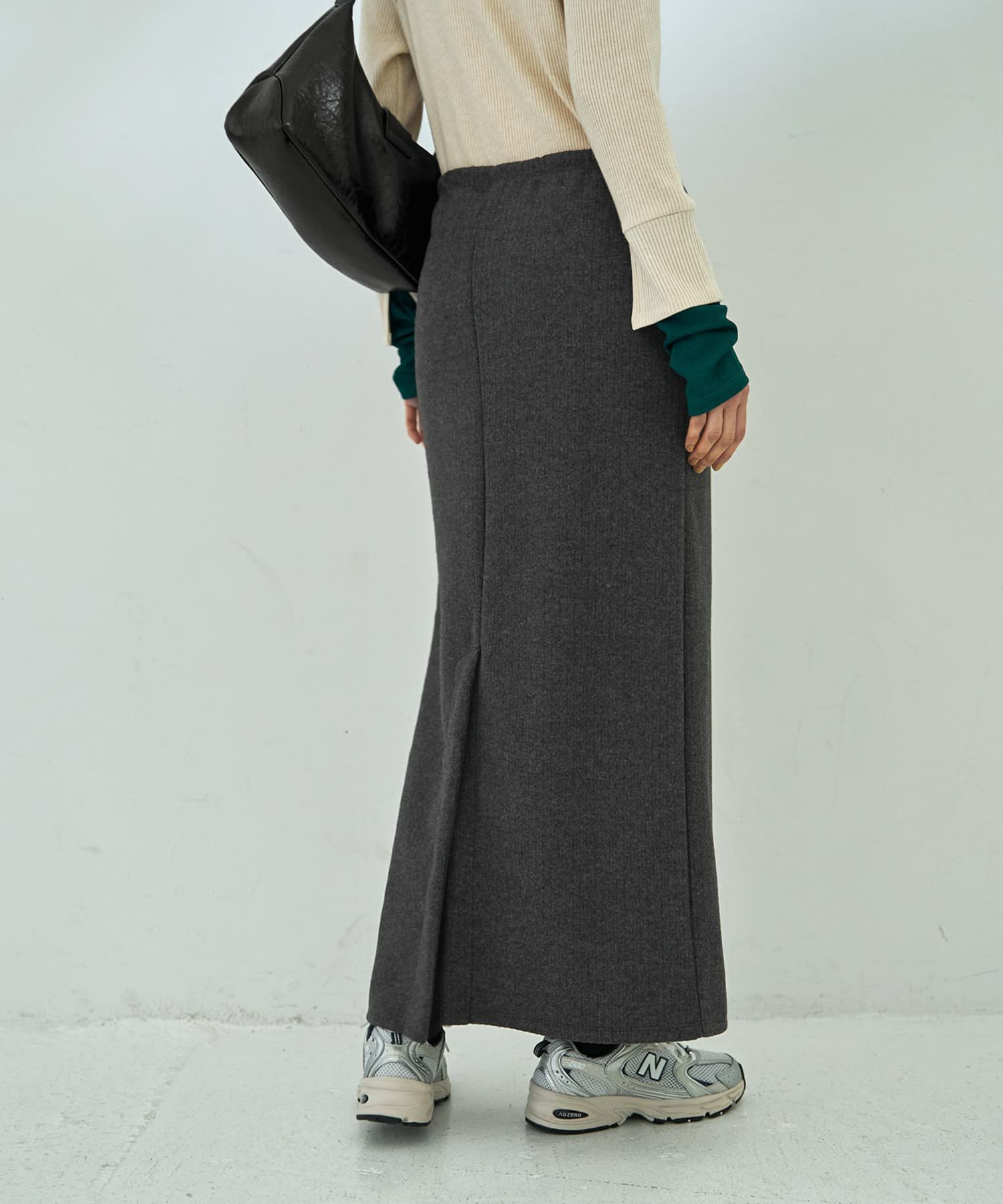 着用イメージ 167cm チャコール