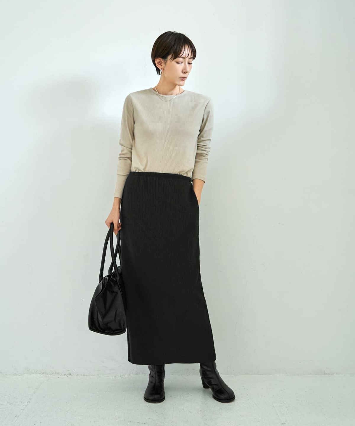 着用イメージ 167cm ブラック