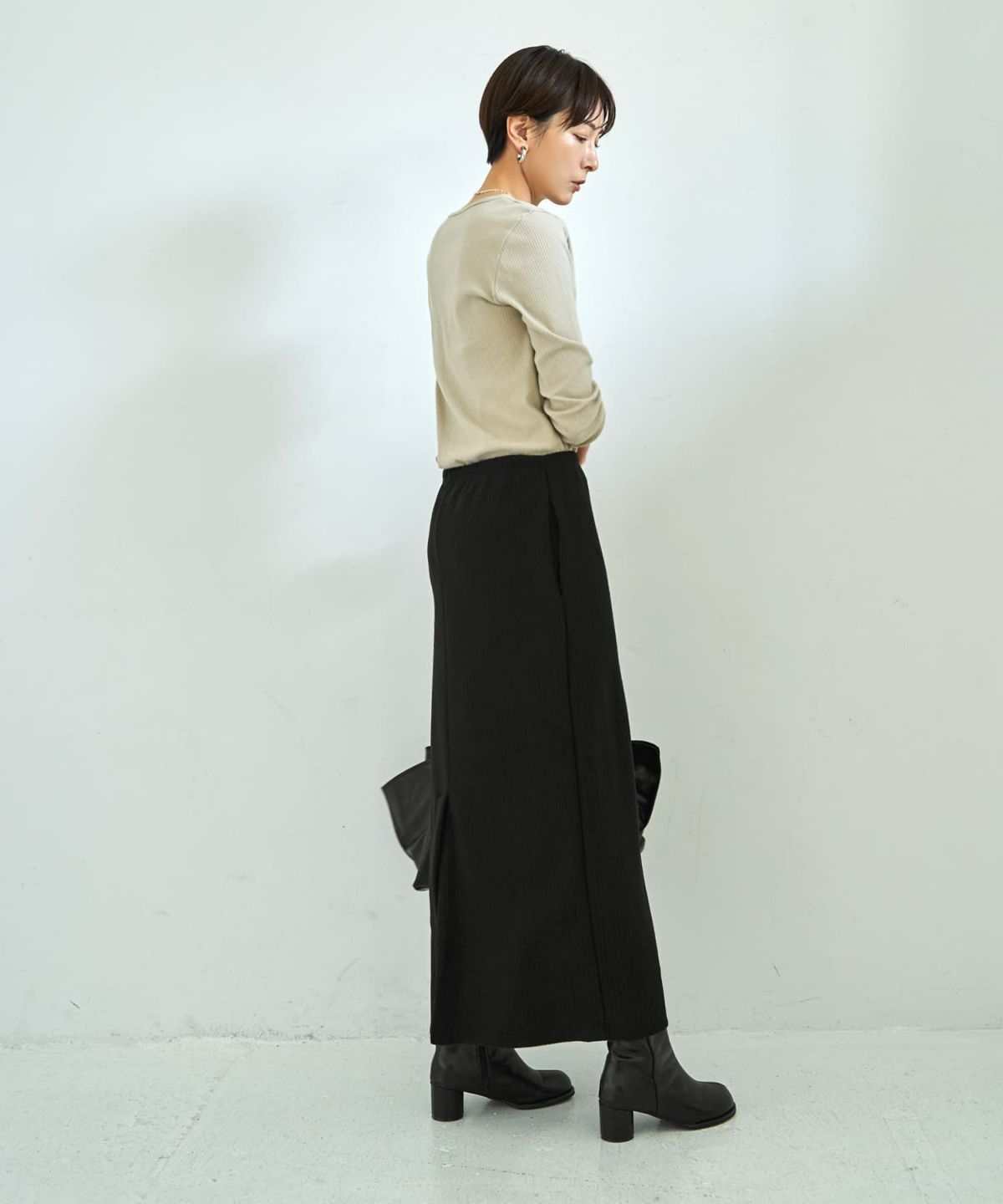 着用イメージ 167cm ブラック