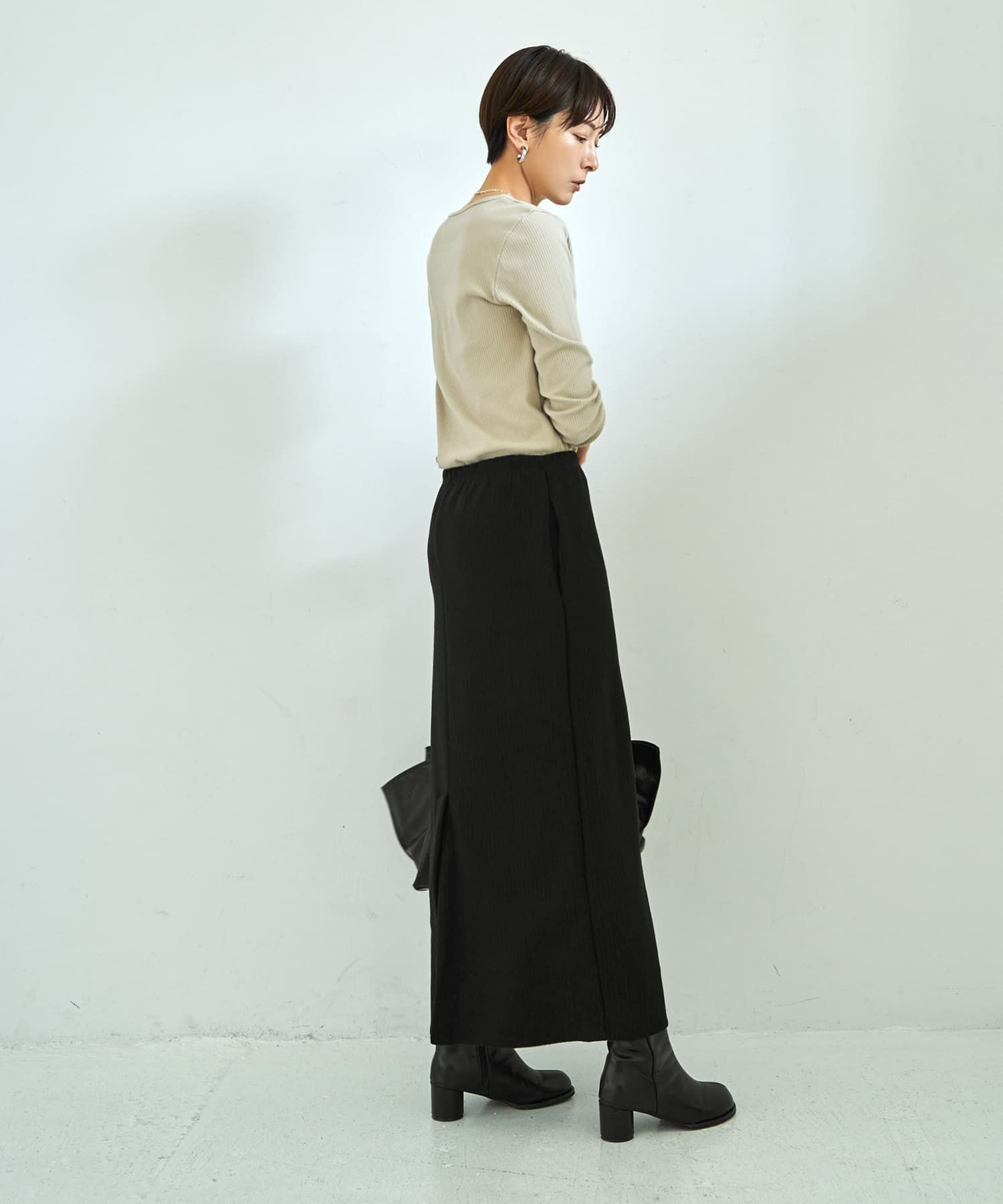 着用イメージ 167cm ブラック