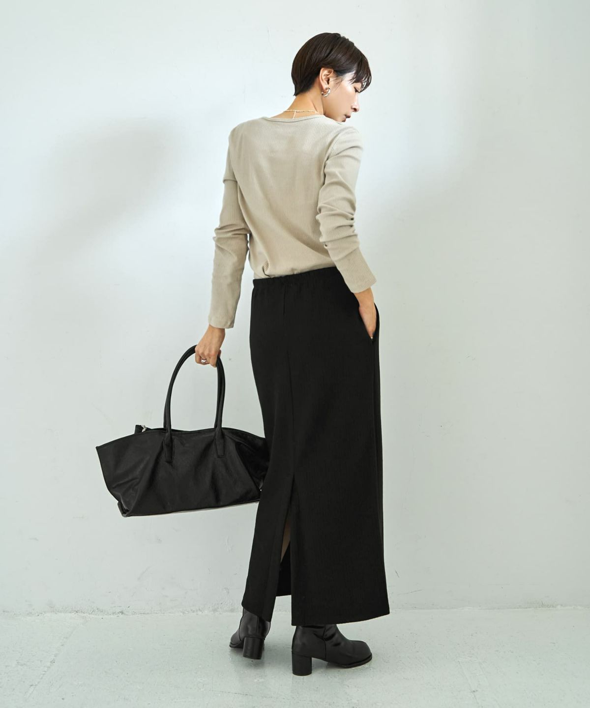 着用イメージ 167cm ブラック