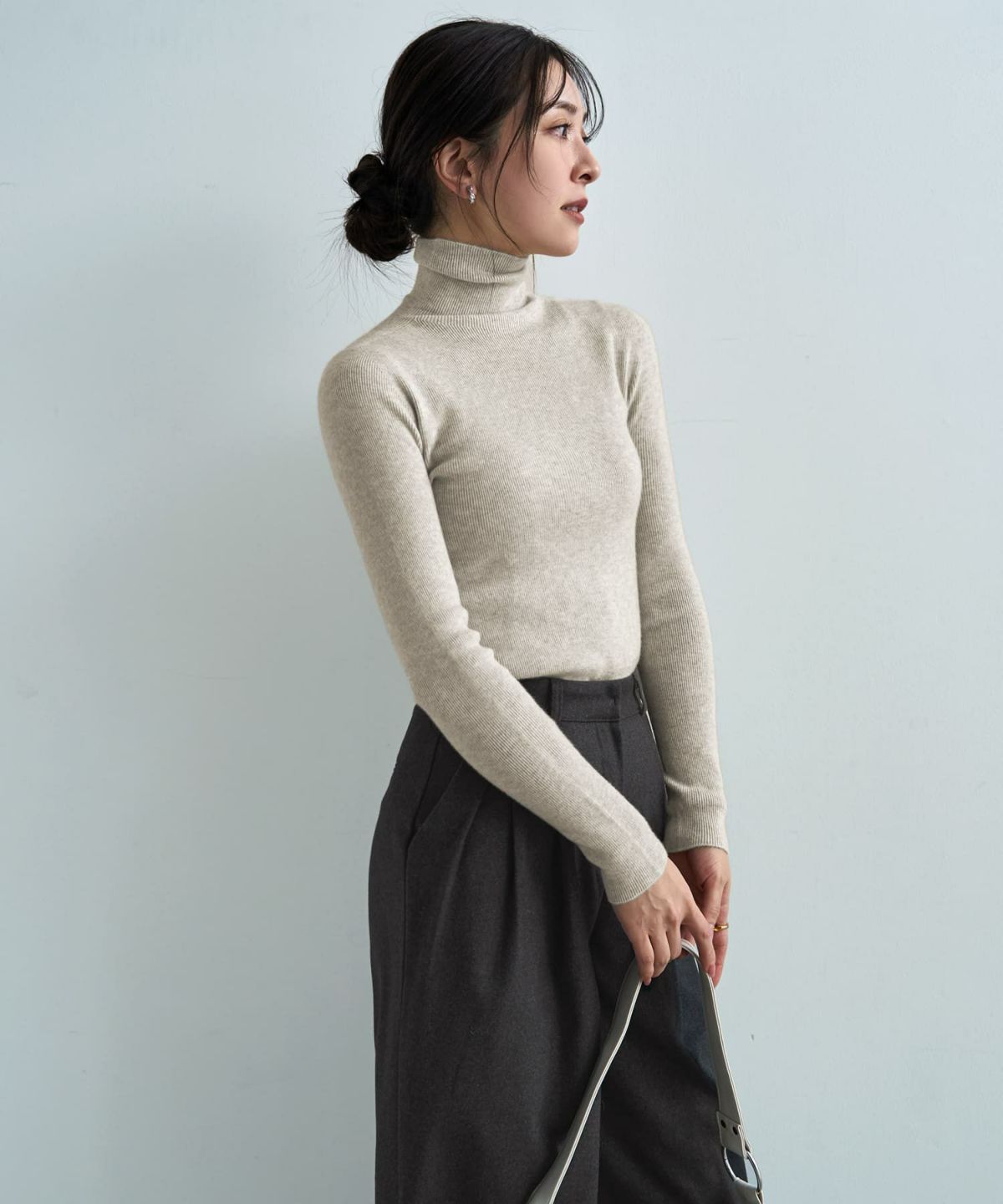 着用イメージ 166cm オートミール