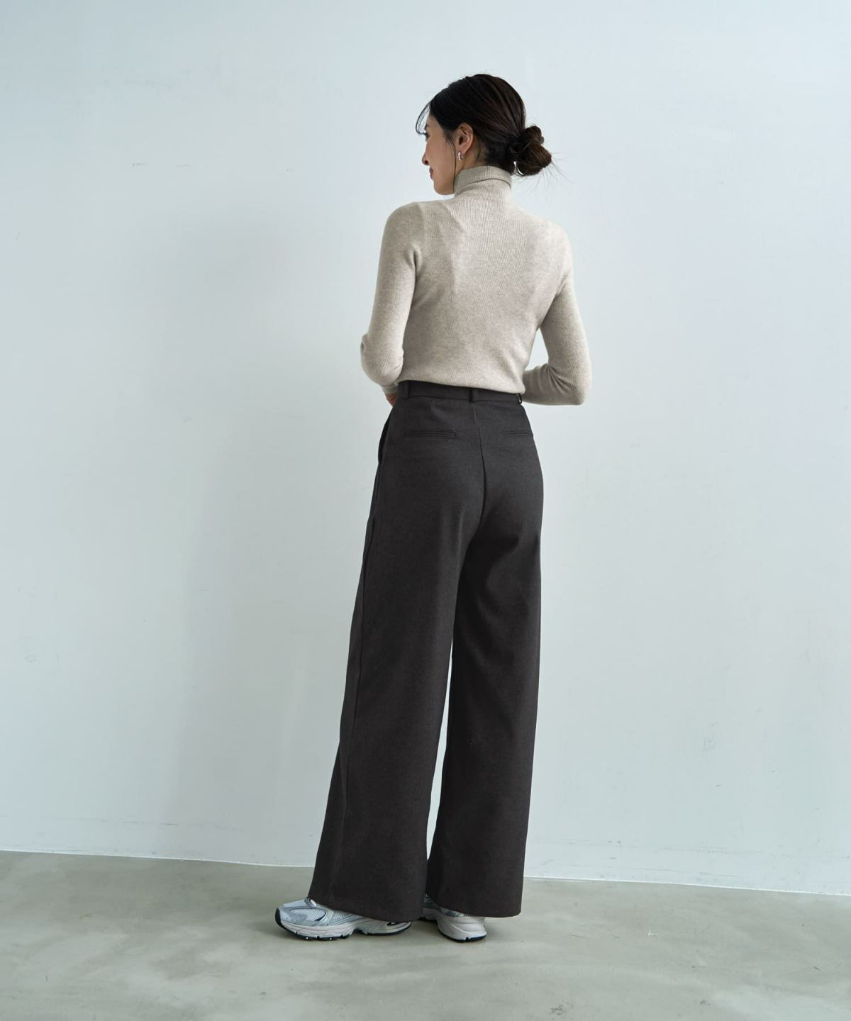 着用イメージ 166cm オートミール