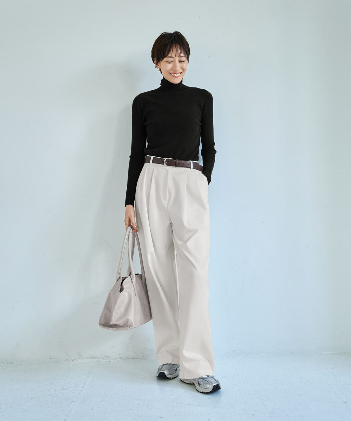 着用イメージ 167cm ブラック