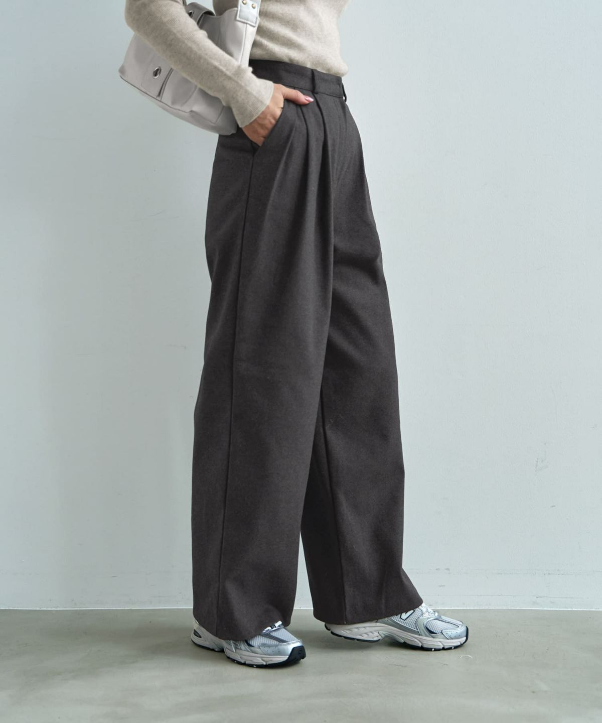 着用イメージ 166cm チャコール Sサイズ