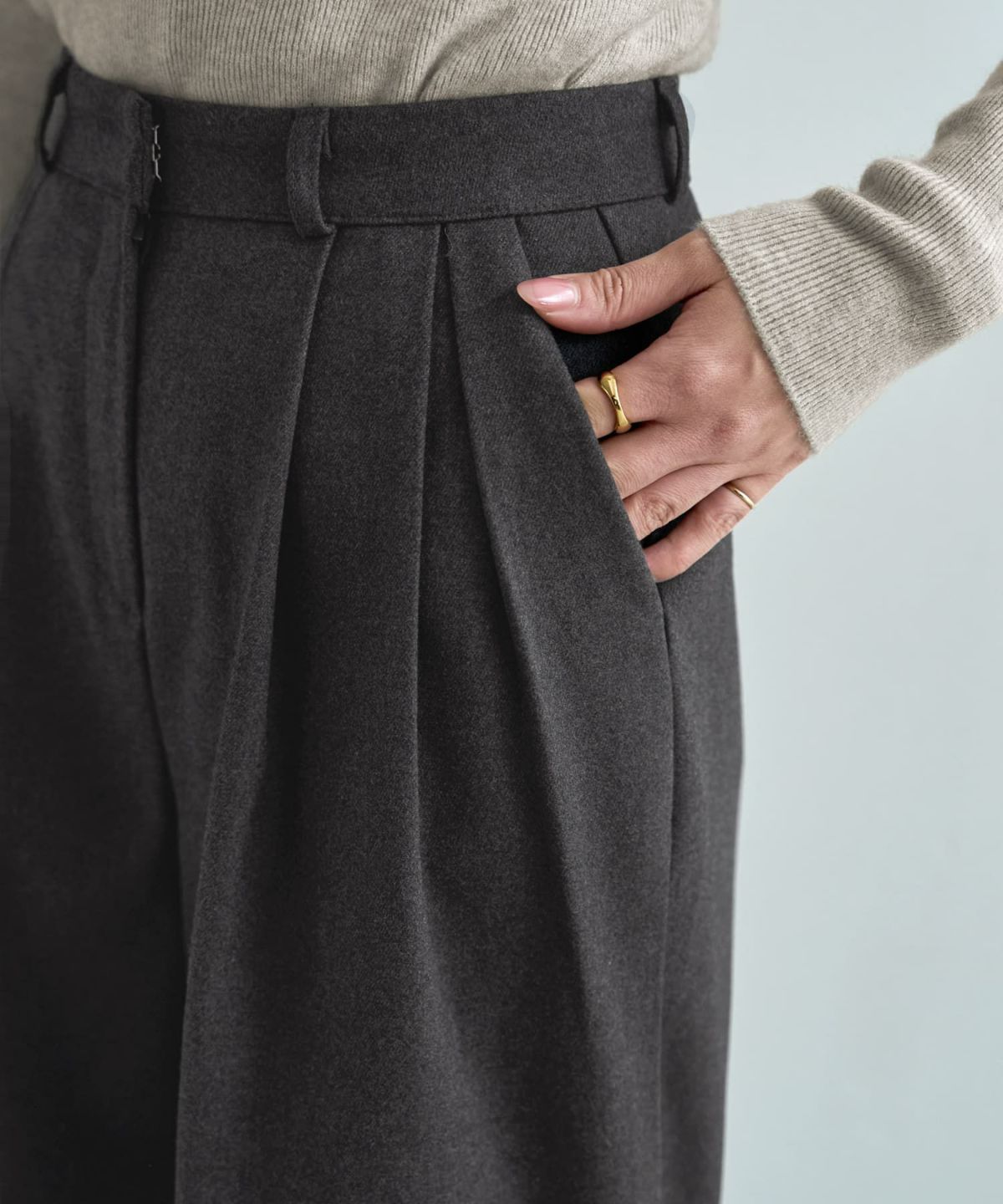 着用イメージ 166cm チャコール Sサイズ