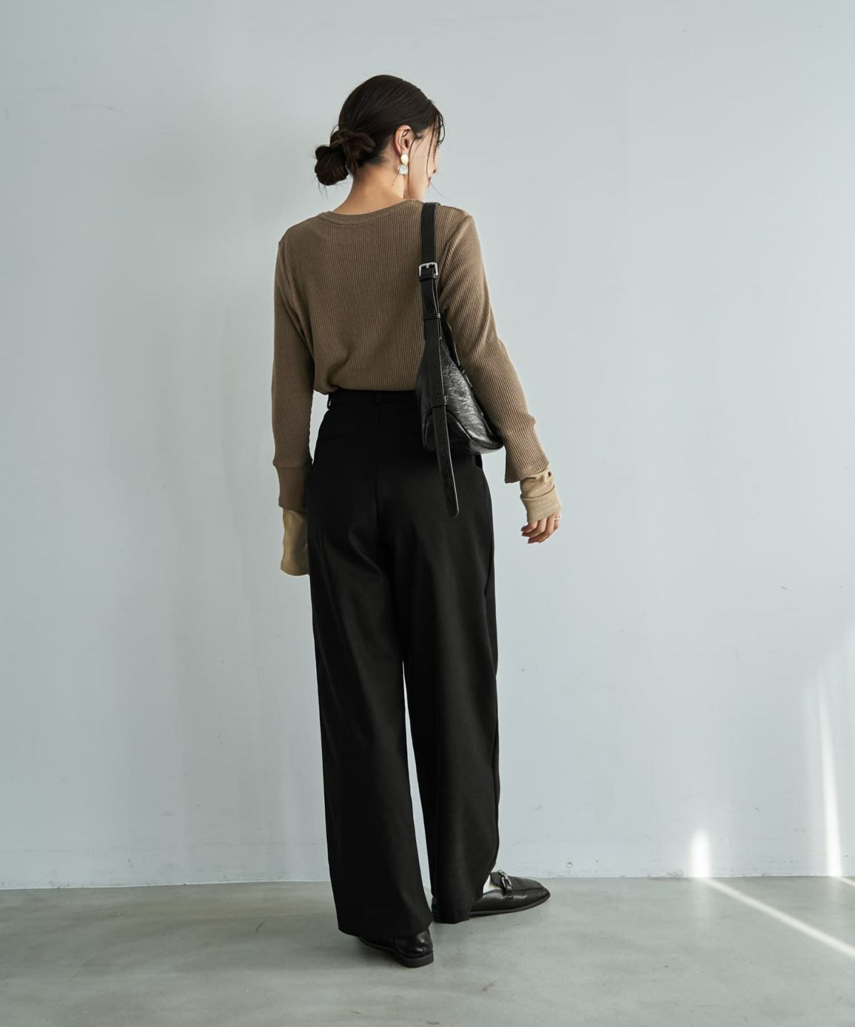 着用イメージ 166cm ブラック Sサイズ