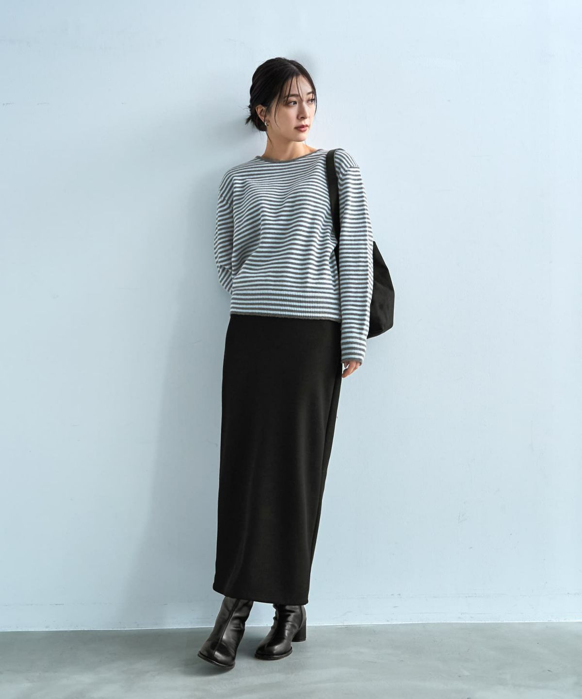 着用イメージ 166cm グレーミックス