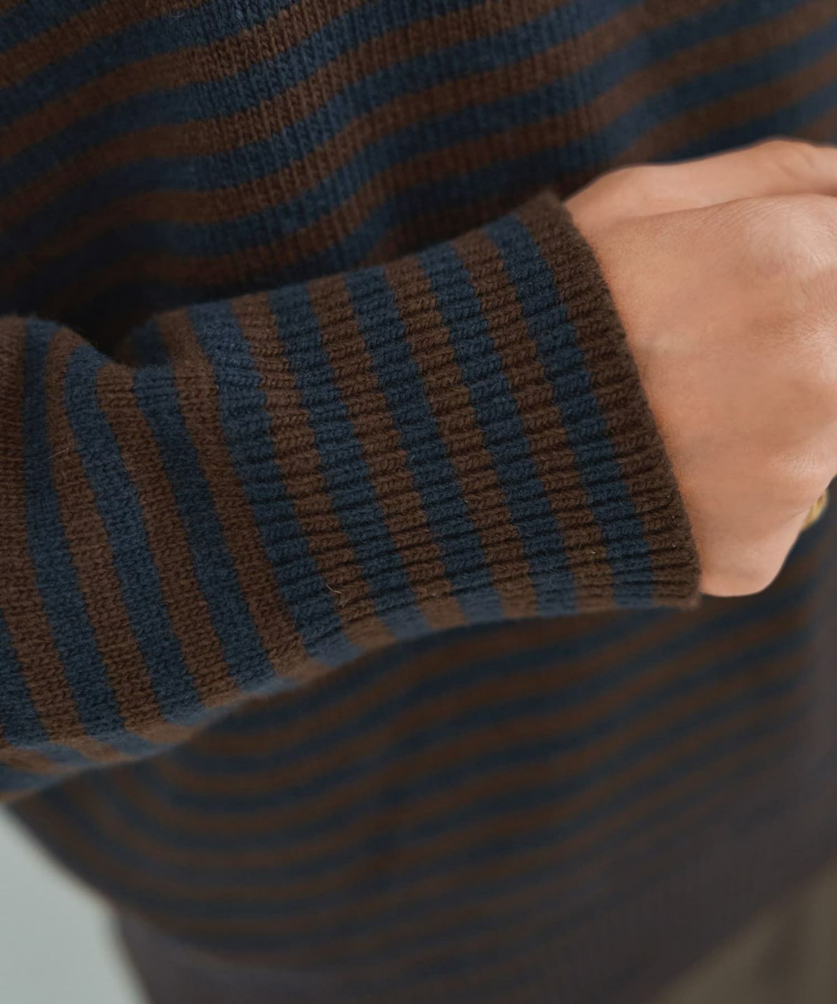 着用イメージ 167cm ブラウンミックス