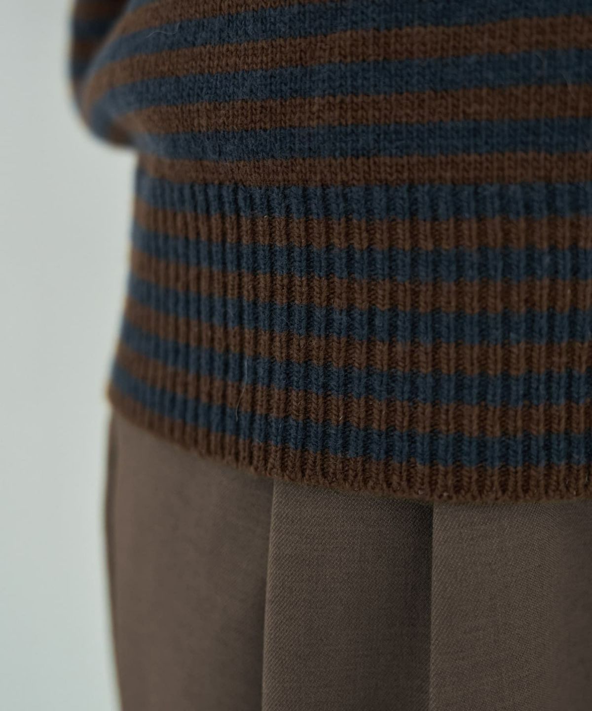 着用イメージ 167cm ブラウンミックス