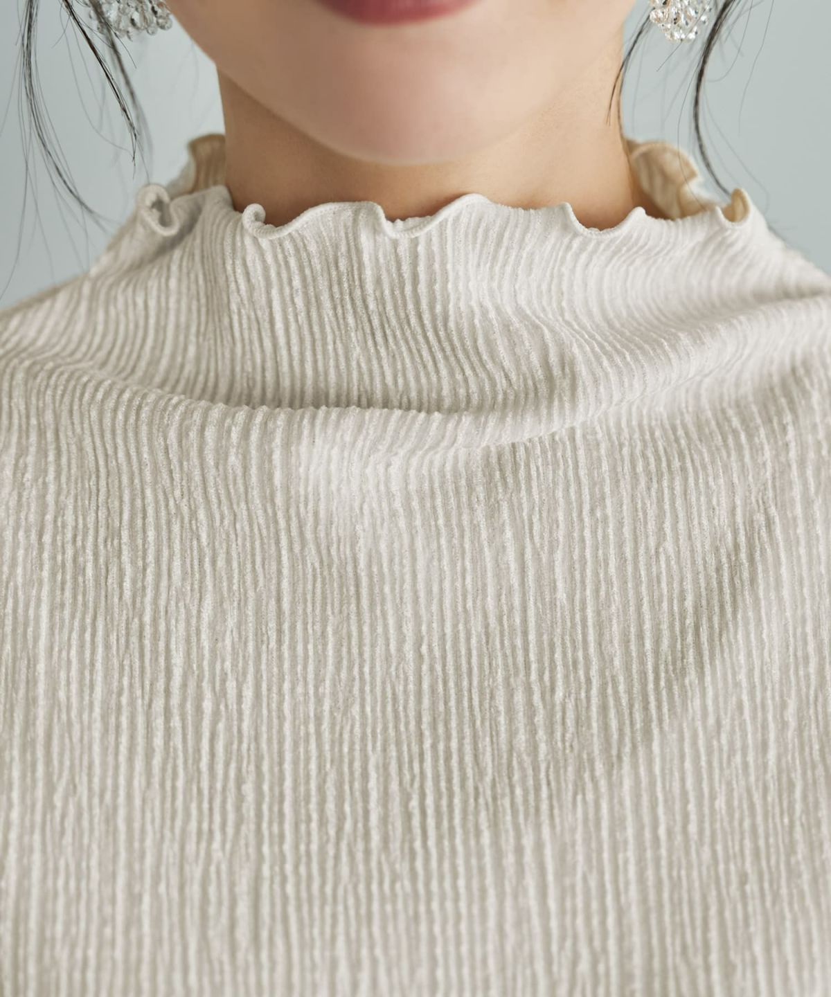 着用イメージ 166cm オフホワイト