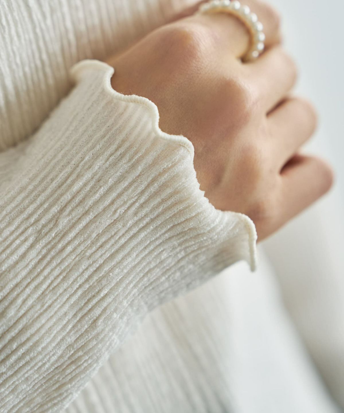 着用イメージ 166cm オフホワイト