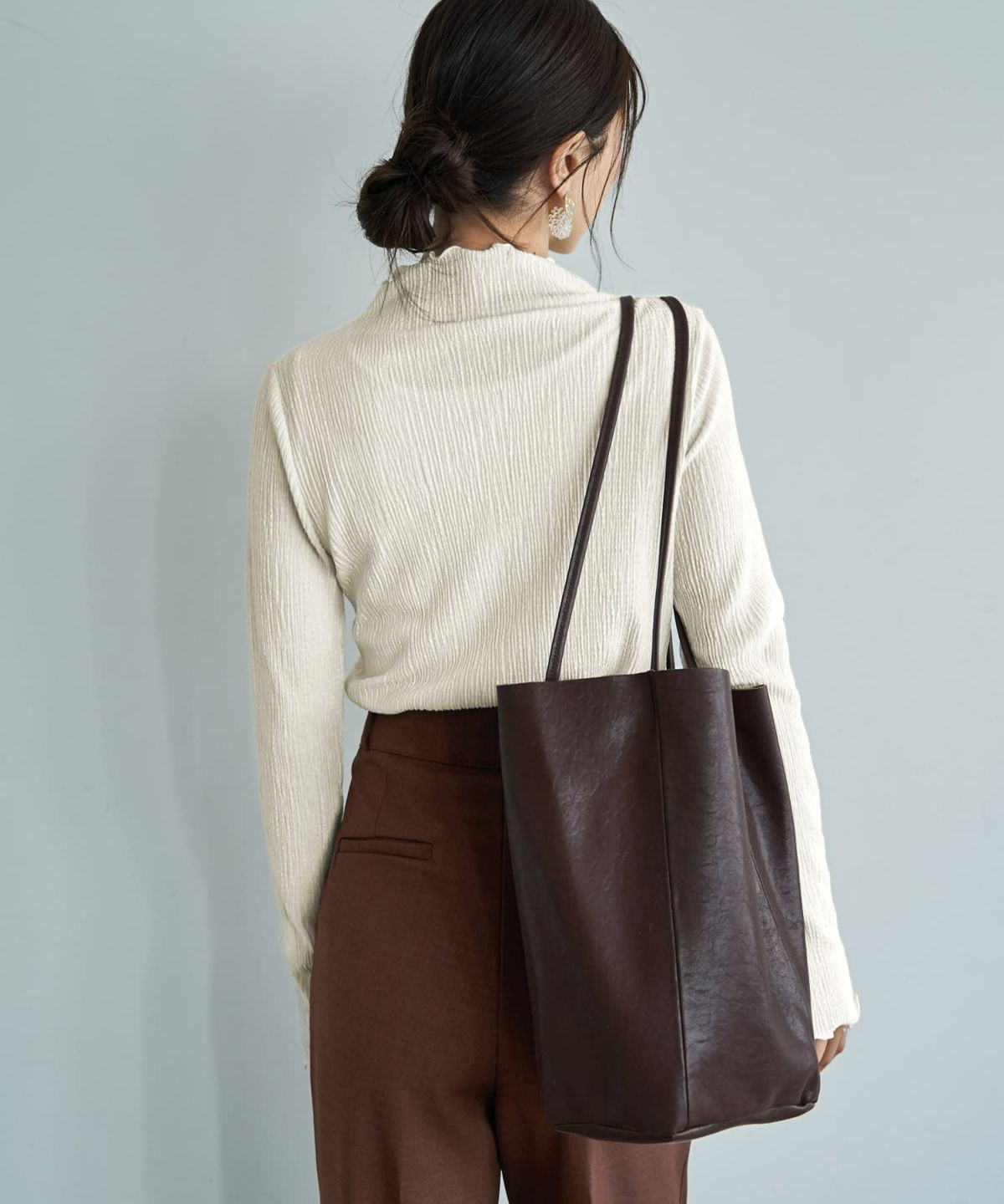 着用イメージ 166cm オフホワイト