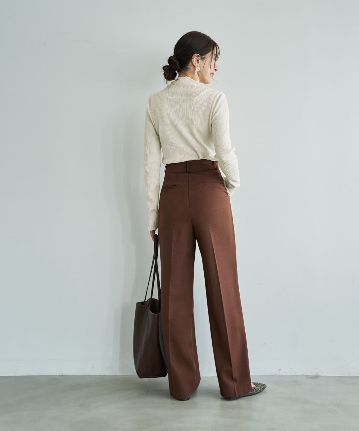 着用イメージ 166cm オフホワイト