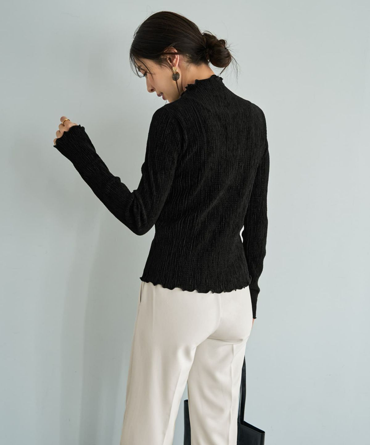 着用イメージ 166cm ブラック