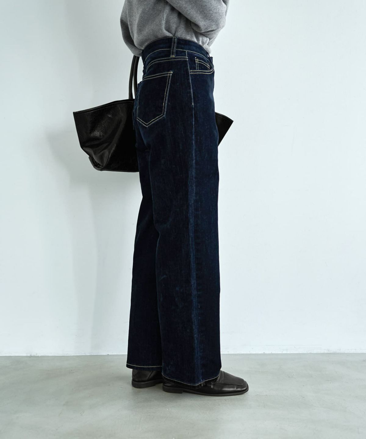 着用イメージ 166cm ネイビー Sサイズ