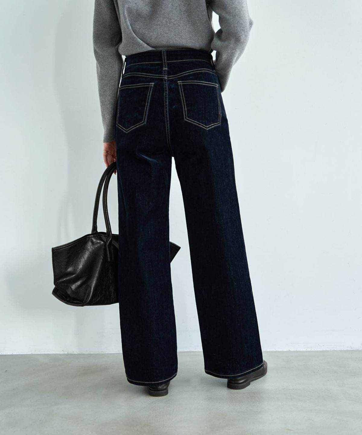 着用イメージ 166cm ネイビー Sサイズ