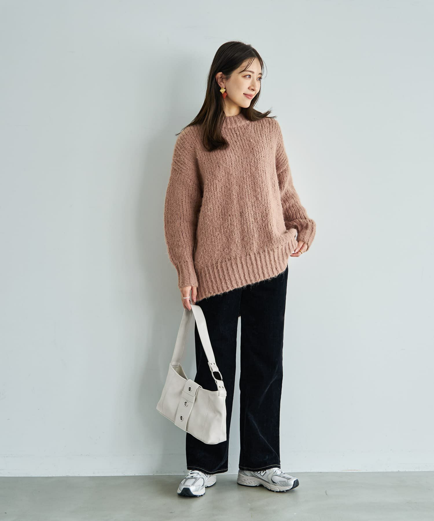 着用イメージ 166cm ネイビー Sサイズ