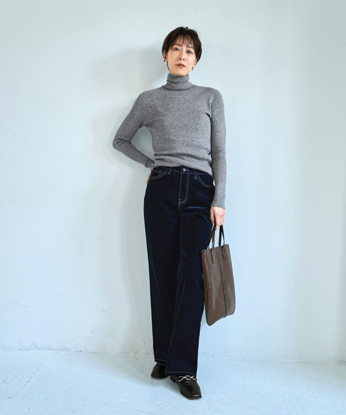 着用イメージ 167cm ネイビー Sサイズ