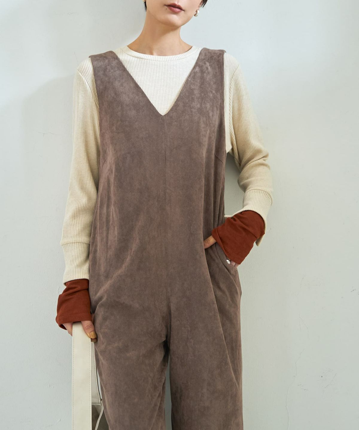 ライトベージュ×ブラウン